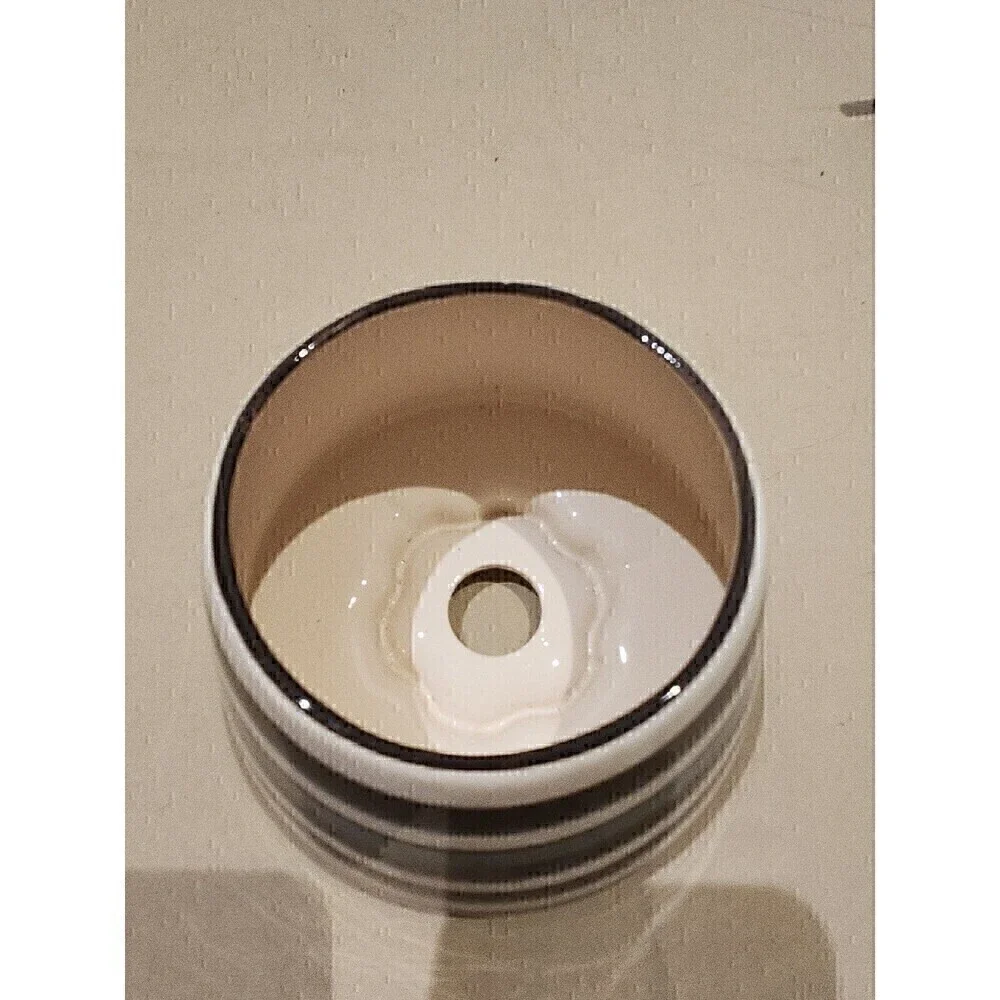 Home Interior Striped Candle Jar Shade Topper